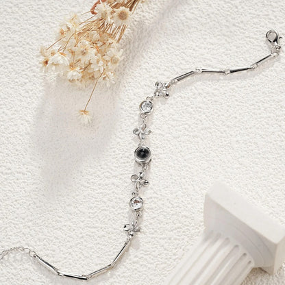 Four Leaf Clover Photo Bracelet