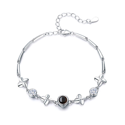 Four Leaf Clover Photo Bracelet